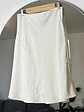 Falda blanca midi bordada - Miniatura 1