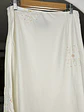 Falda blanca midi bordada - Miniatura 5