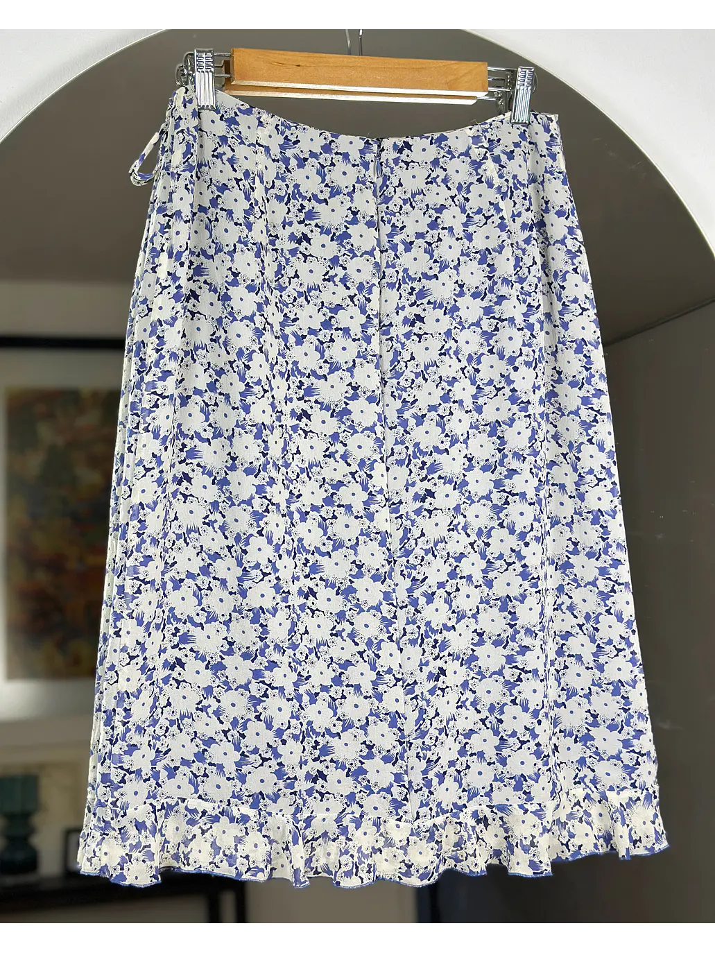 Falda floreada de seda  7