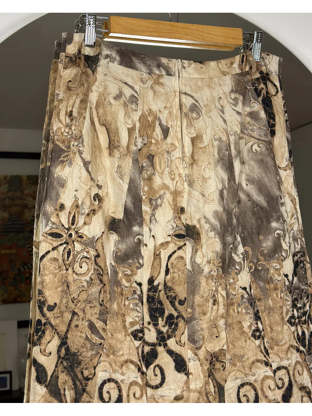 Falda larga estampada  4