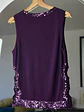 Top morado de seda  - Miniatura 2
