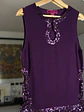 Top morado de seda  - Miniatura 5