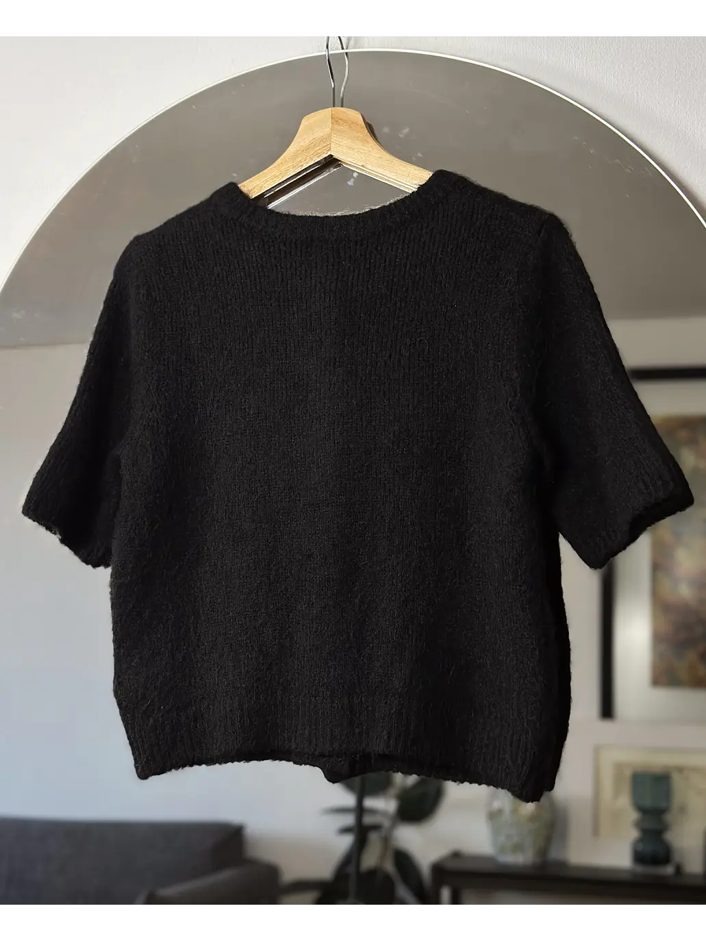 Chaleco negro con cintón 3