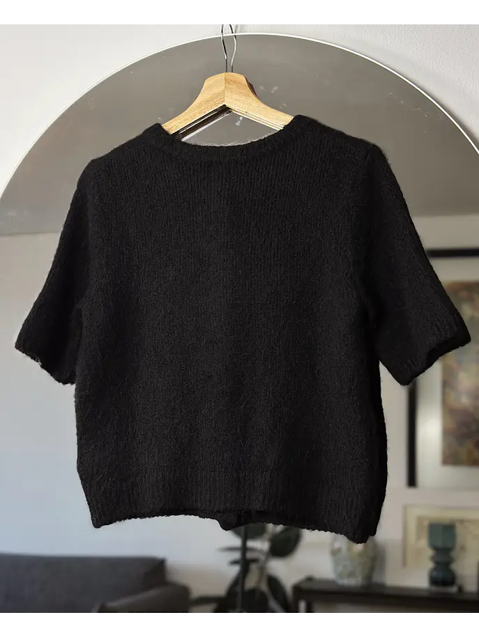 Chaleco negro con cintón 3