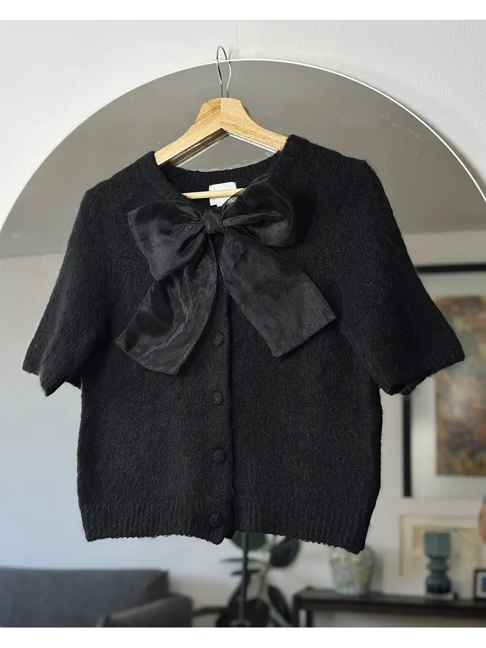 Chaleco negro con cintón 1