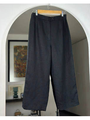 Pantalón de lino negro