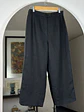 Pantalón de lino negro - Miniatura 1
