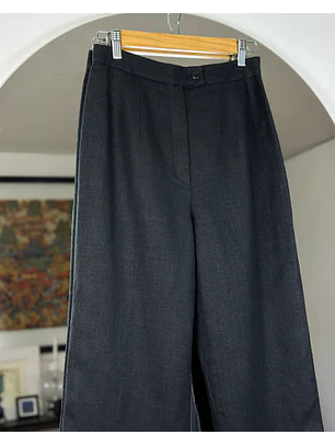 Pantalón de lino negro