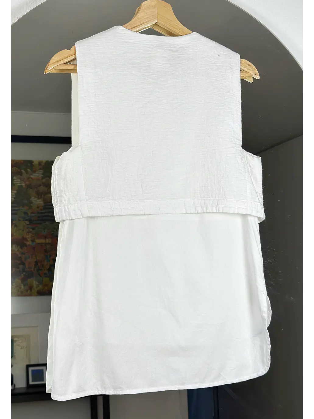 Top blanco asimétrico  4