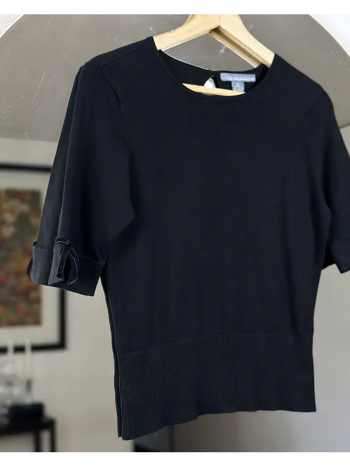 Polera negra de seda 3
