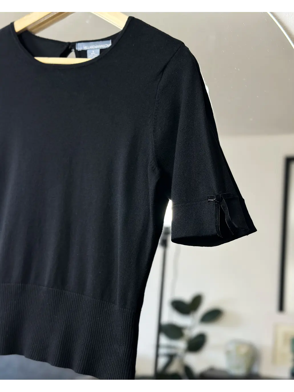 Polera negra de seda 2