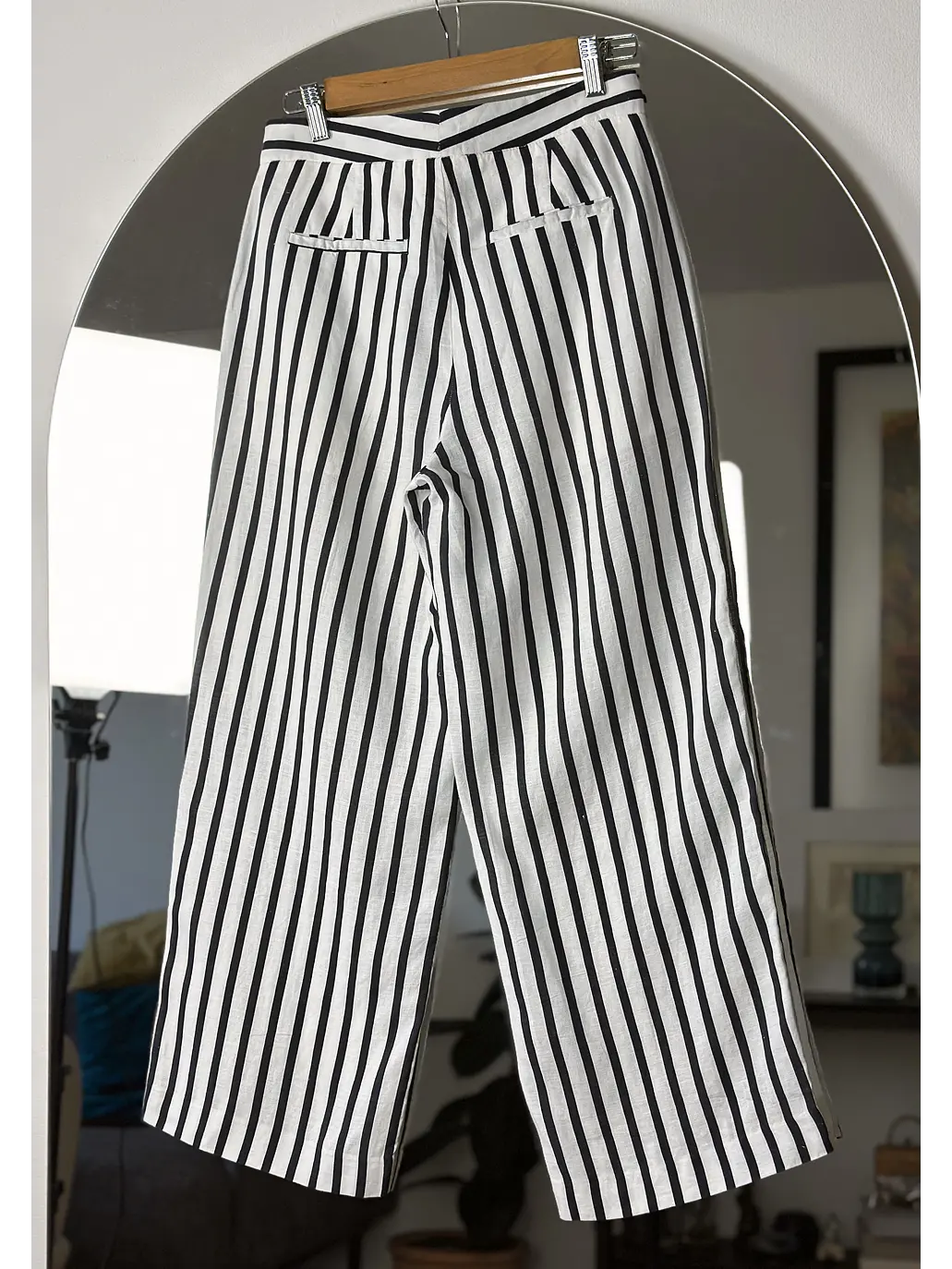 Pantalón de lino rayado 6