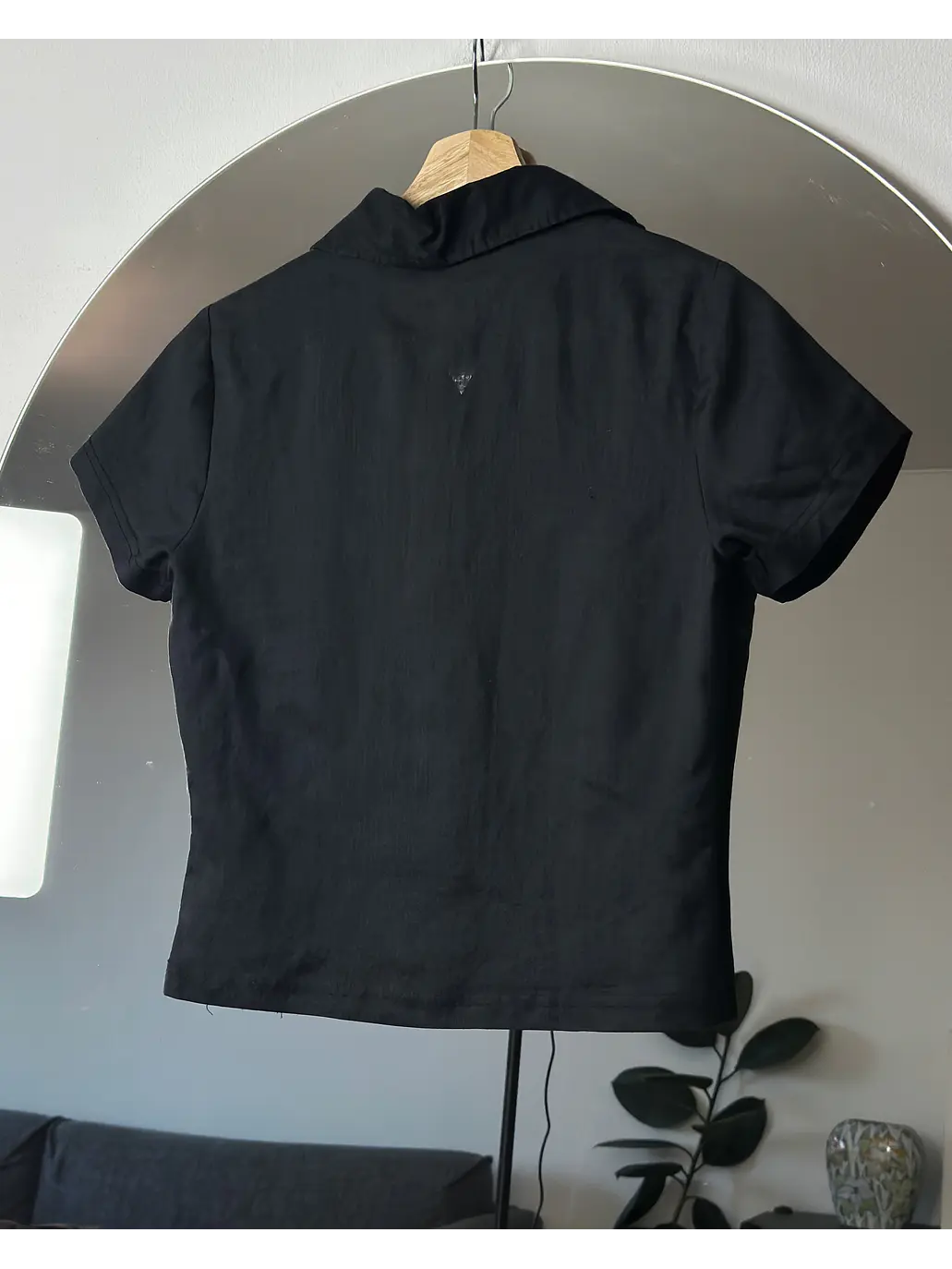 Camisa de lino negra  3