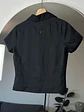 Camisa de lino negra  - Miniatura 3