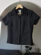Camisa de lino negra  - Miniatura 1