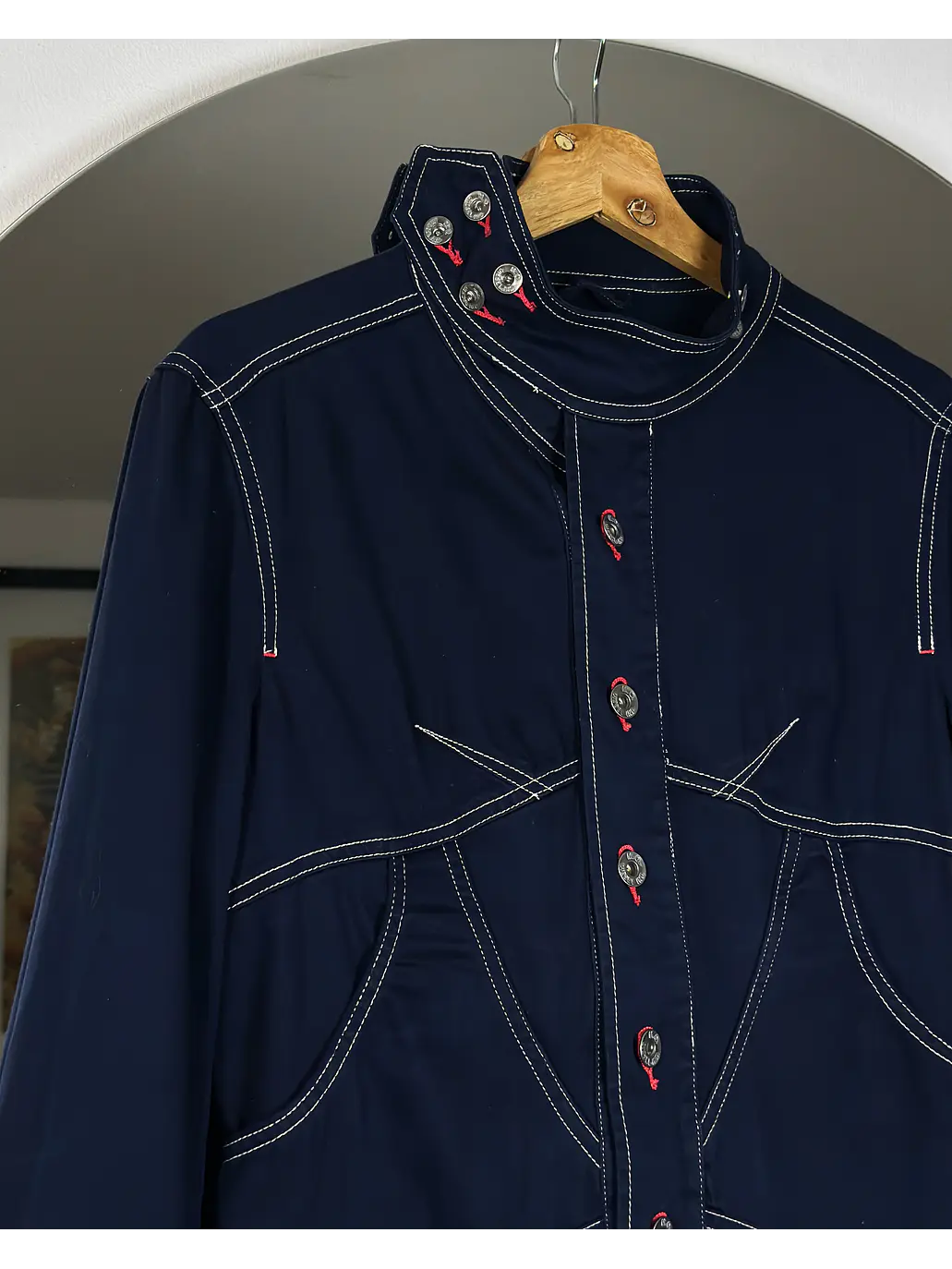 Chaqueta azul de algodón  3