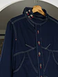 Chaqueta azul de algodón  - Miniatura 3