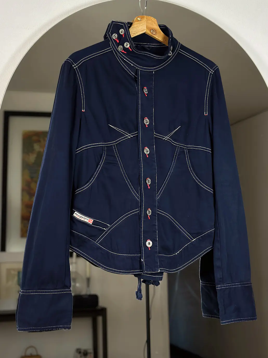 Chaqueta azul de algodón  1