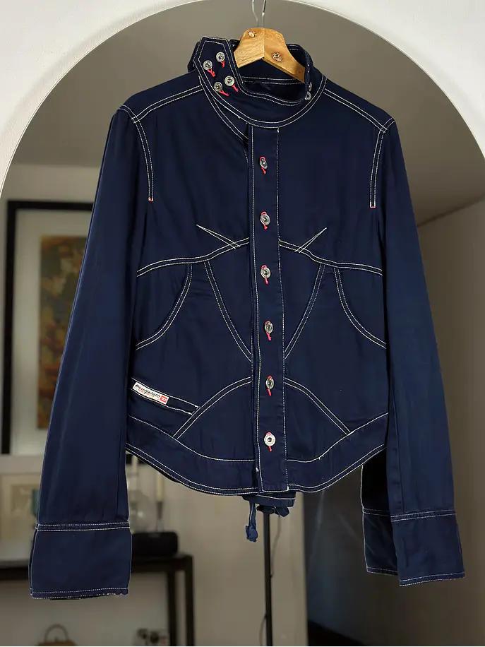 Chaqueta azul de algodón  1