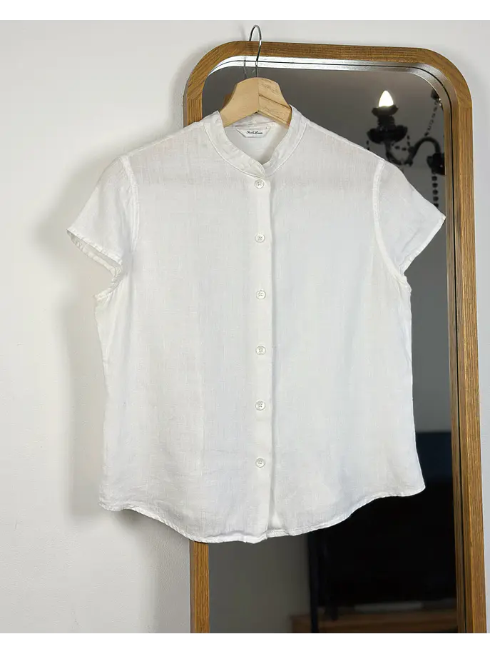 Camisa lino blanca  1
