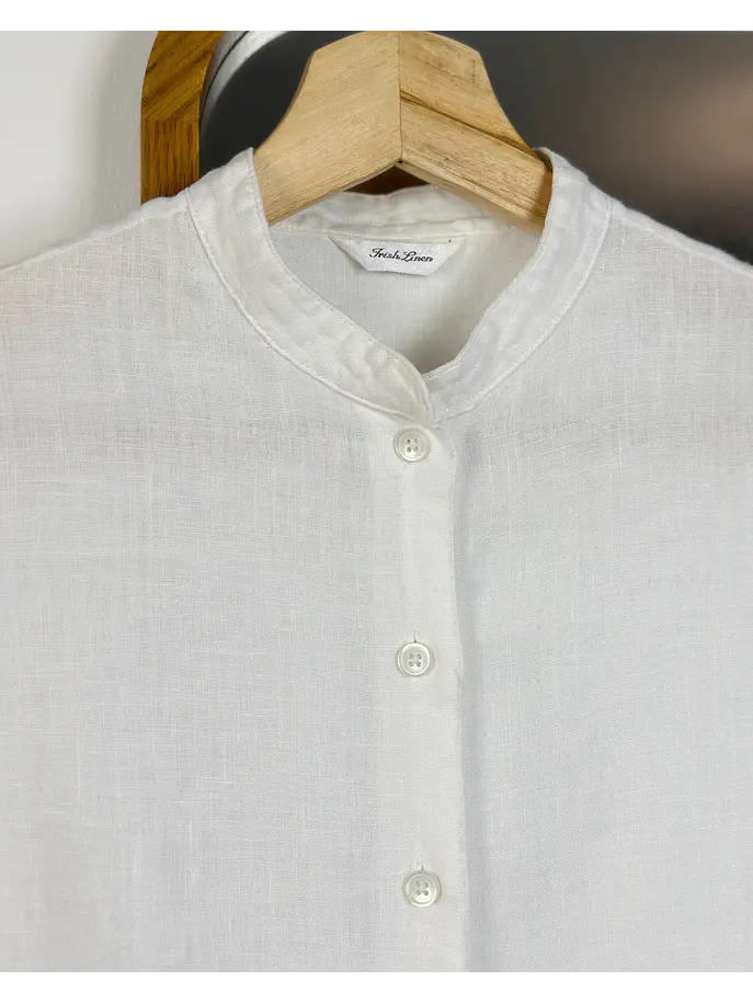 Camisa lino blanca  2