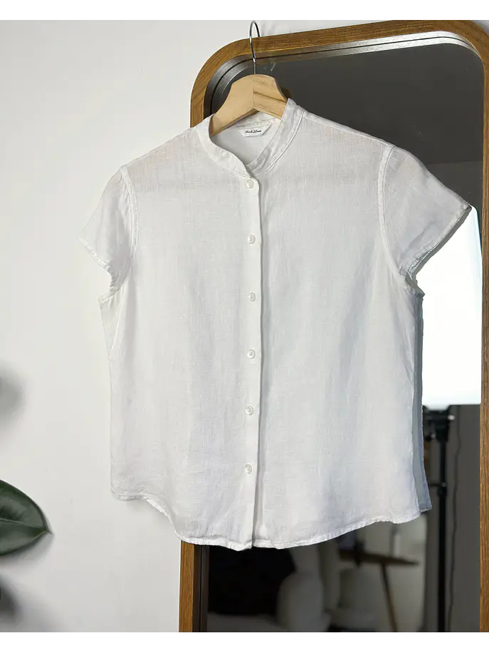 Camisa lino blanca  3