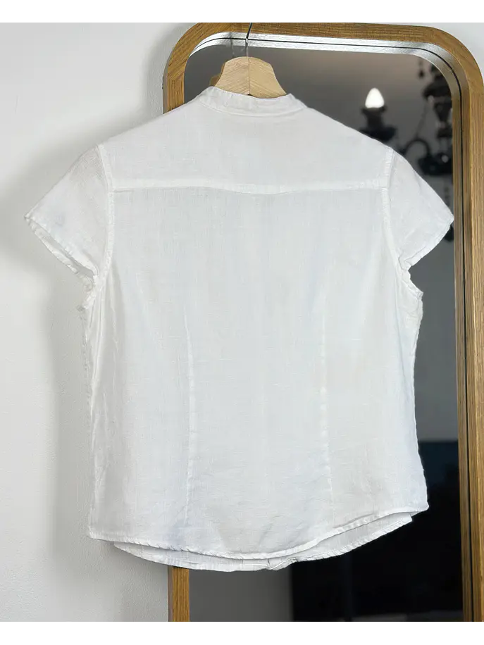 Camisa lino blanca  4