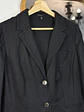 Blazer negro de lino  - Miniatura 3