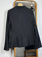 Blazer negro de lino  - Miniatura 4
