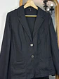 Blazer negro de lino  - Miniatura 2