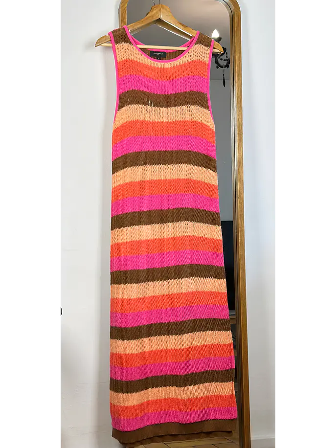 Vestido rayado de punto 1