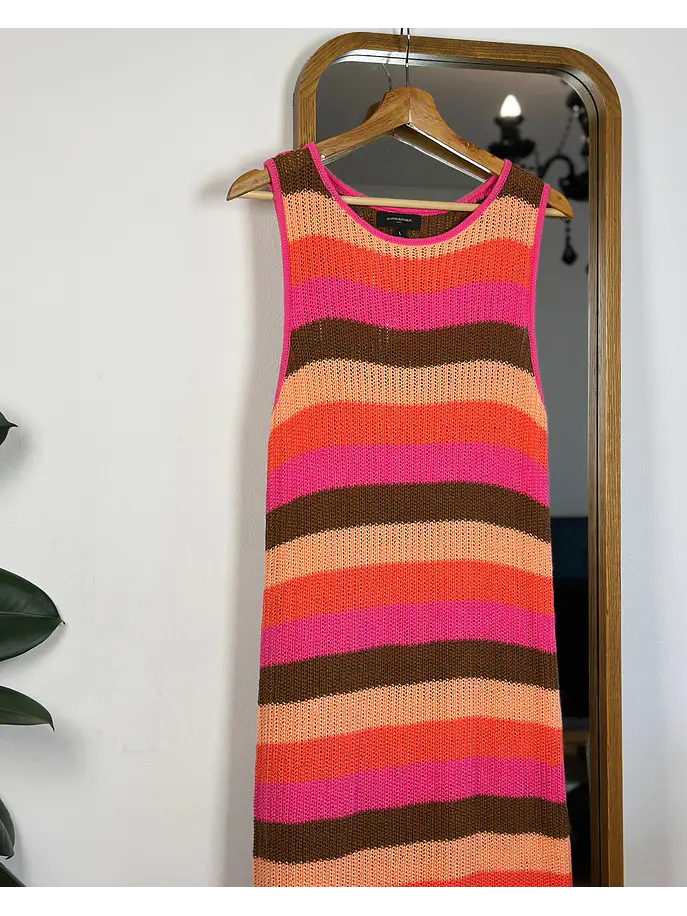 Vestido rayado de punto 4