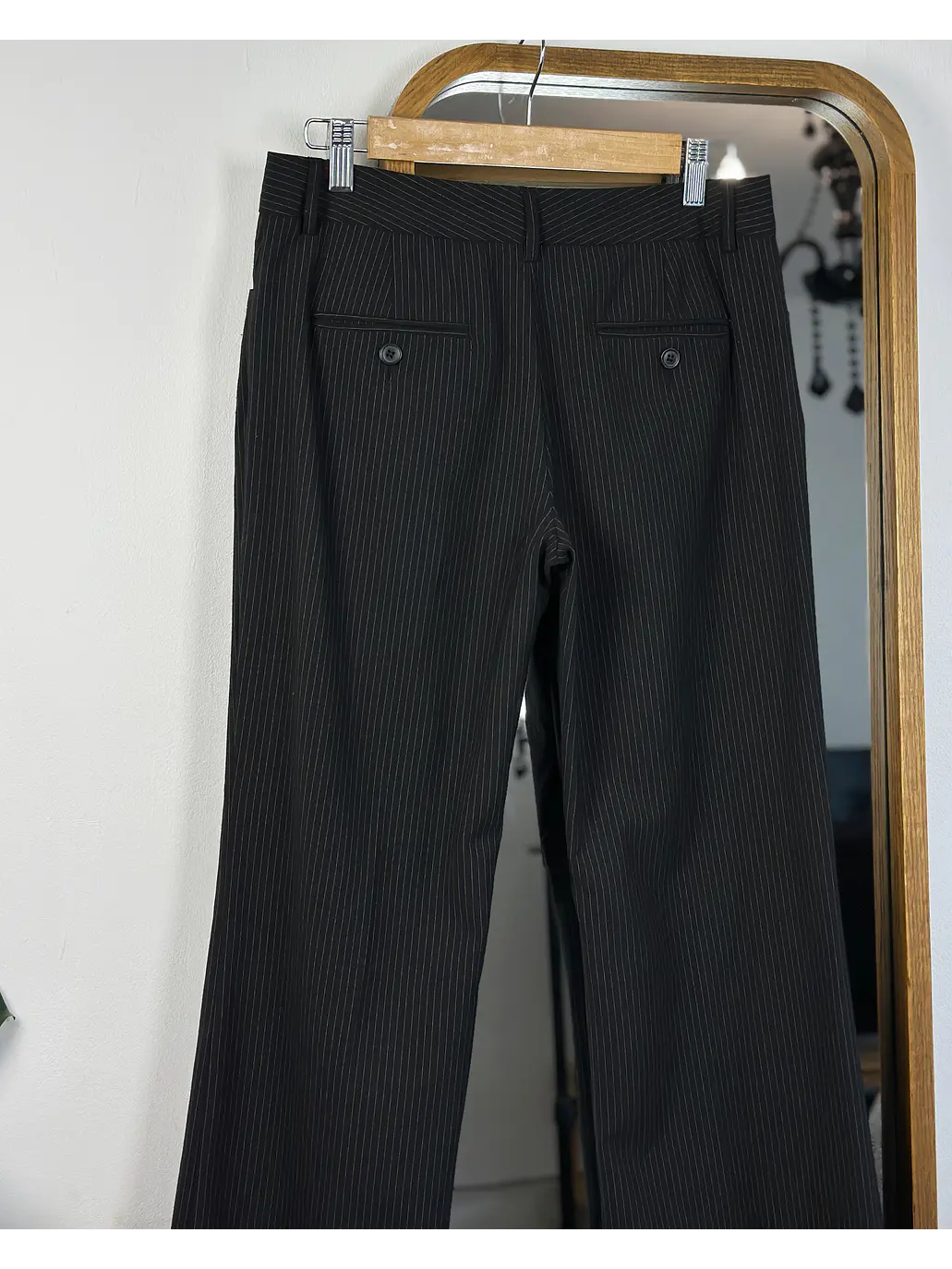 Pantalón de tela tiro bajo 4