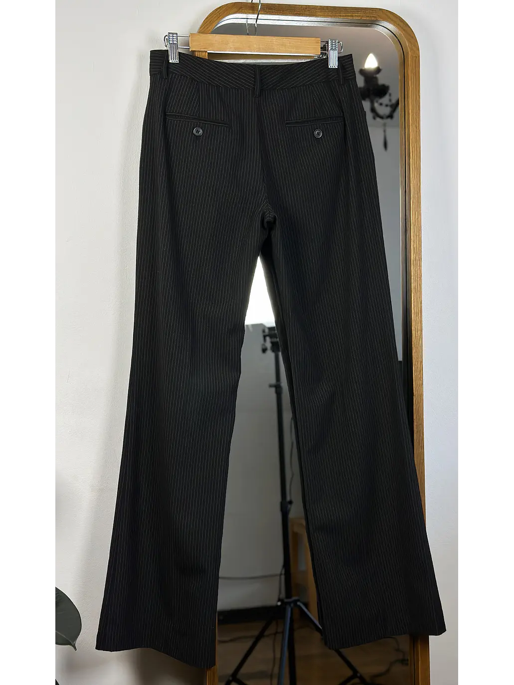Pantalón de tela tiro bajo 3
