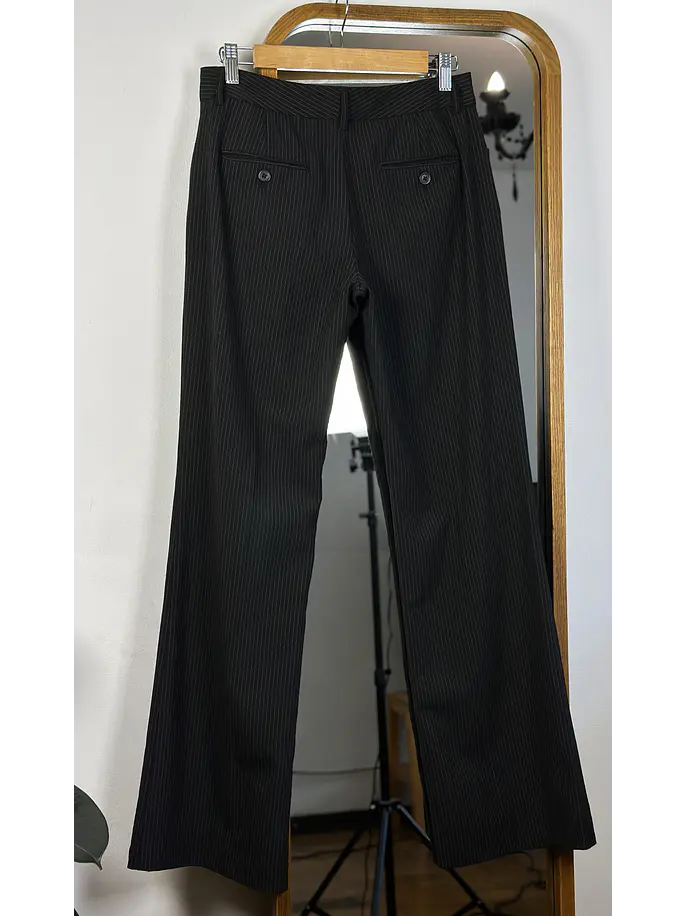 Pantalón de tela tiro bajo 3