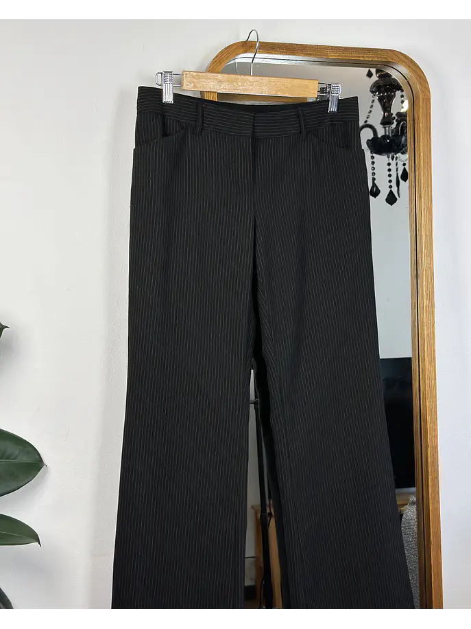 Pantalón de tela tiro bajo 2