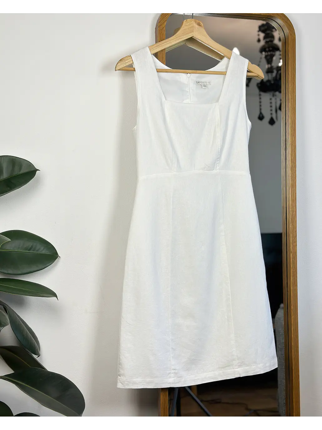 Vestido blanco lino 1