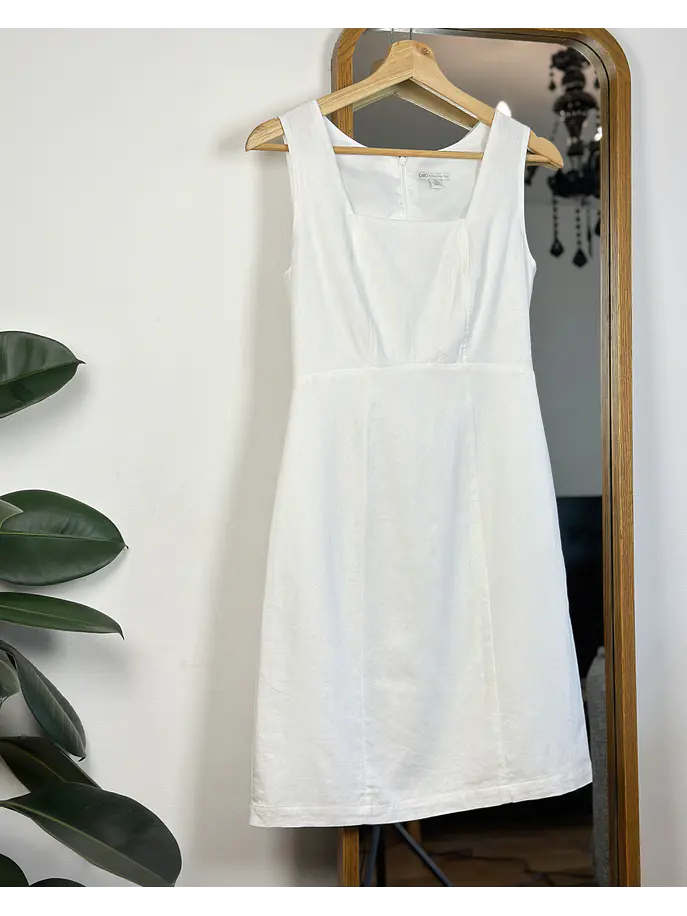Vestido blanco lino 1