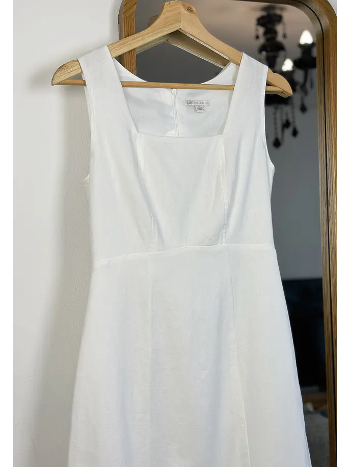 Vestido blanco lino 3
