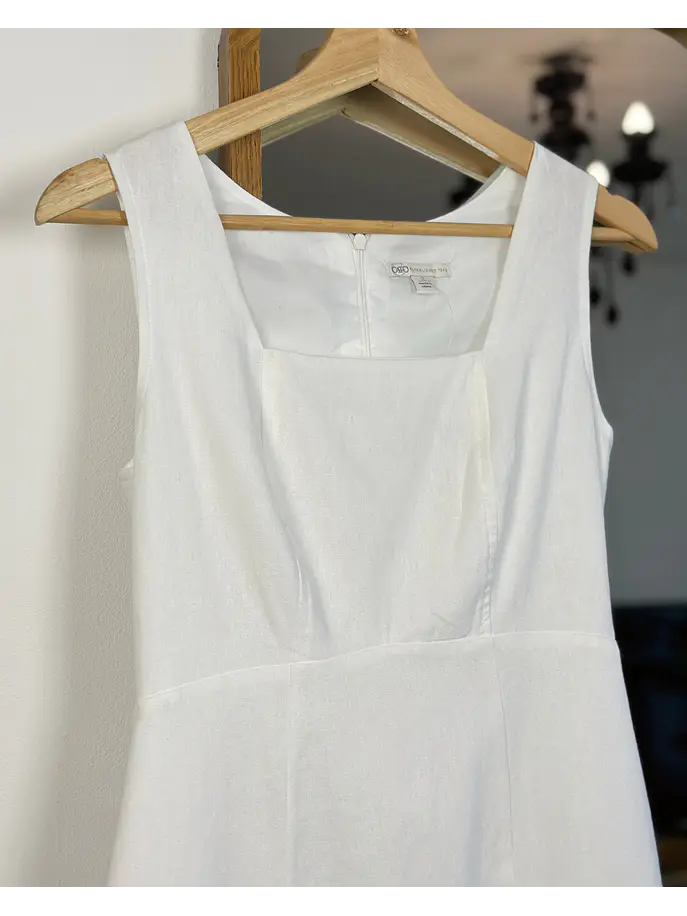 Vestido blanco lino 4