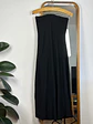 Vestido negro strapless - Miniatura 1