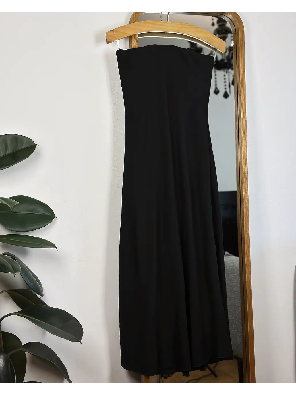 Vestido negro strapless 3