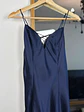 Vestido azul de seda - Miniatura 2