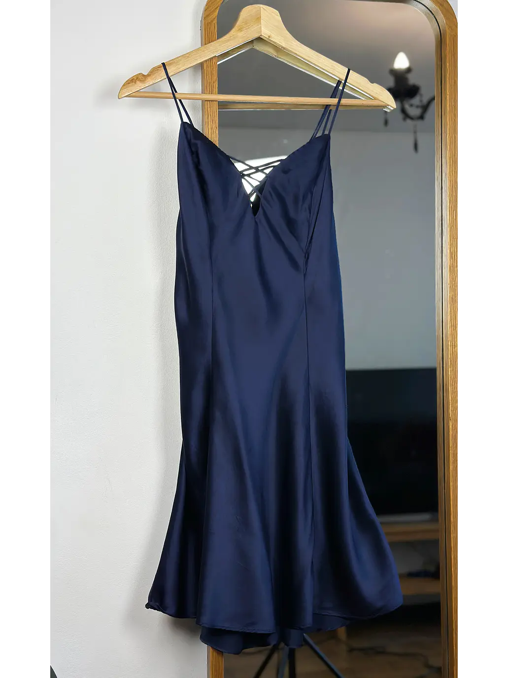 Vestido azul de seda 1