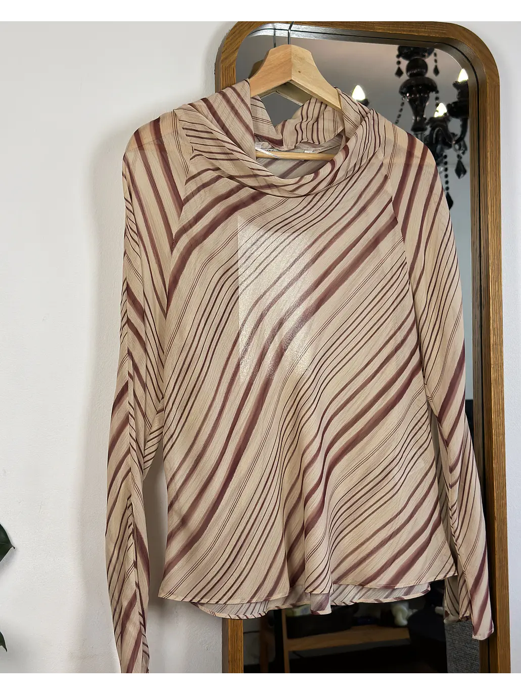 Top de malla con rayas 2
