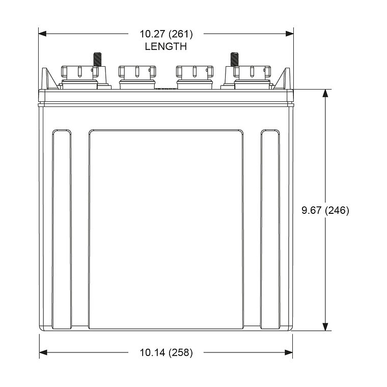 T-875 Batería Trojan Ciclo Profundo 8V - 170Ah 5