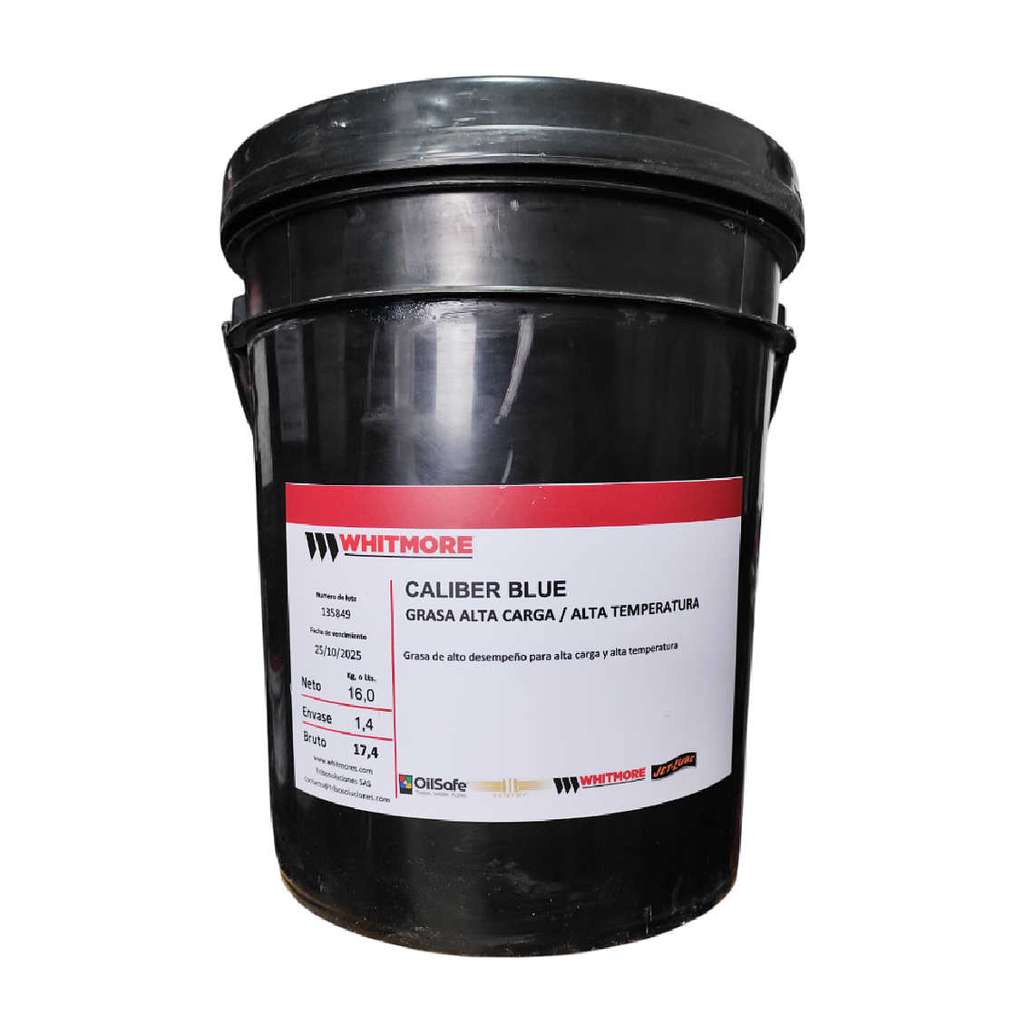 Caliber Blue EP 2 - Grasa Whitmore Para Trabajo Pesado - Balde  1