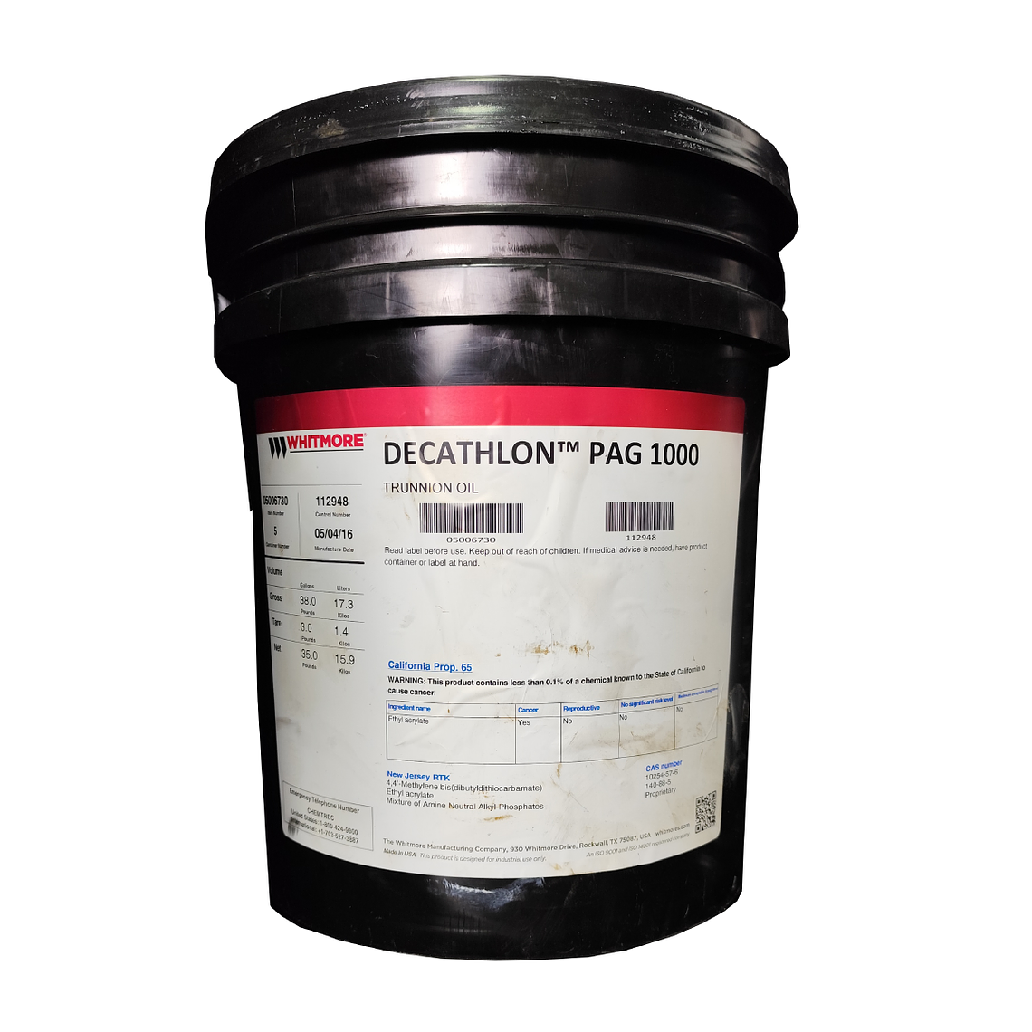 Decathlon PAG 1000 - Aceite Sintético Whitmore - Balde 1