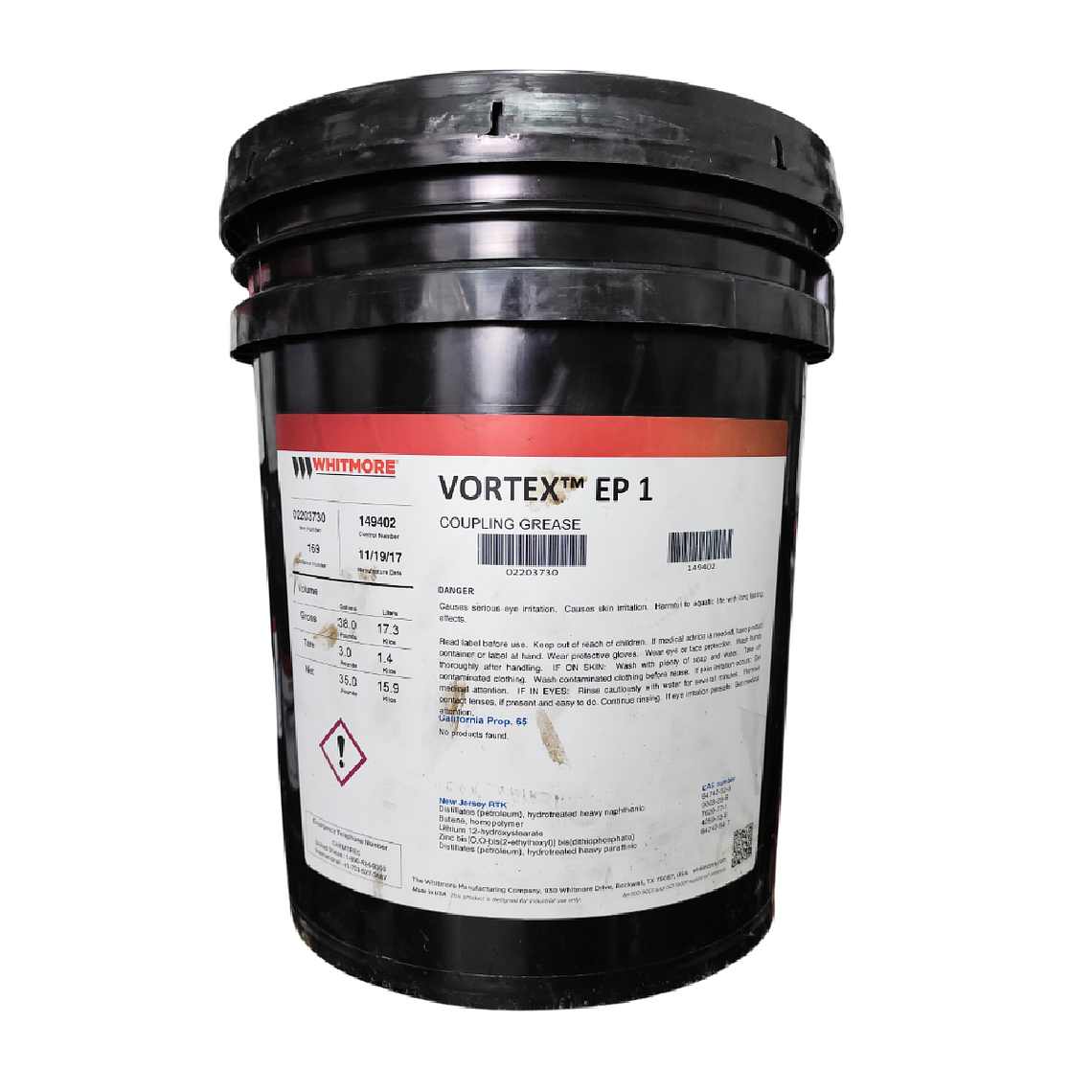 Vortex EP 1 - Grasa Especial Para Acoples Whitmore - Balde 1