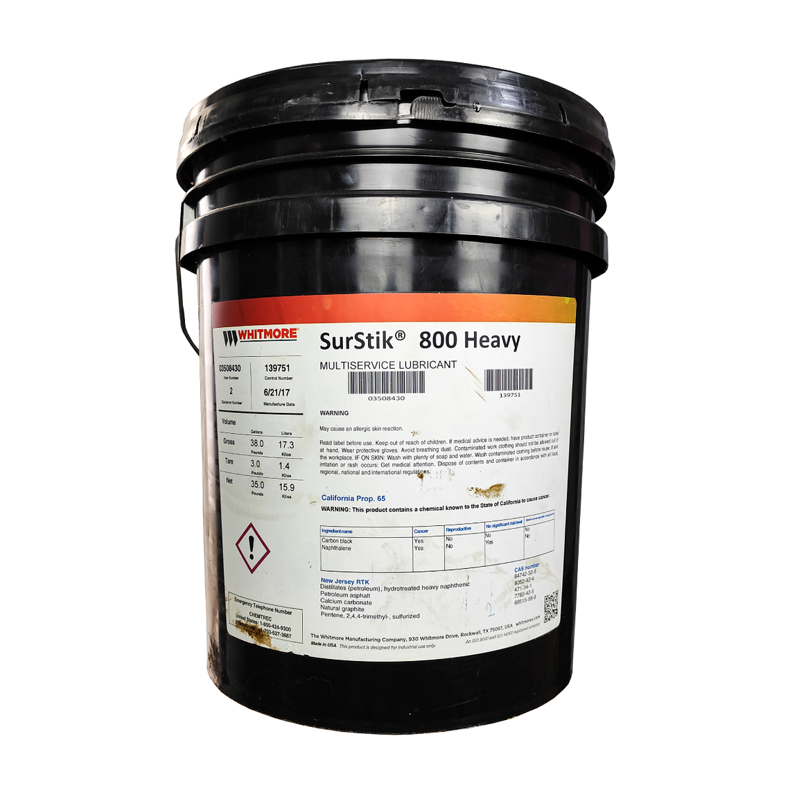 SurStik 800 Heavy - Lubricante Multiservicio Whitmore - Balde 1